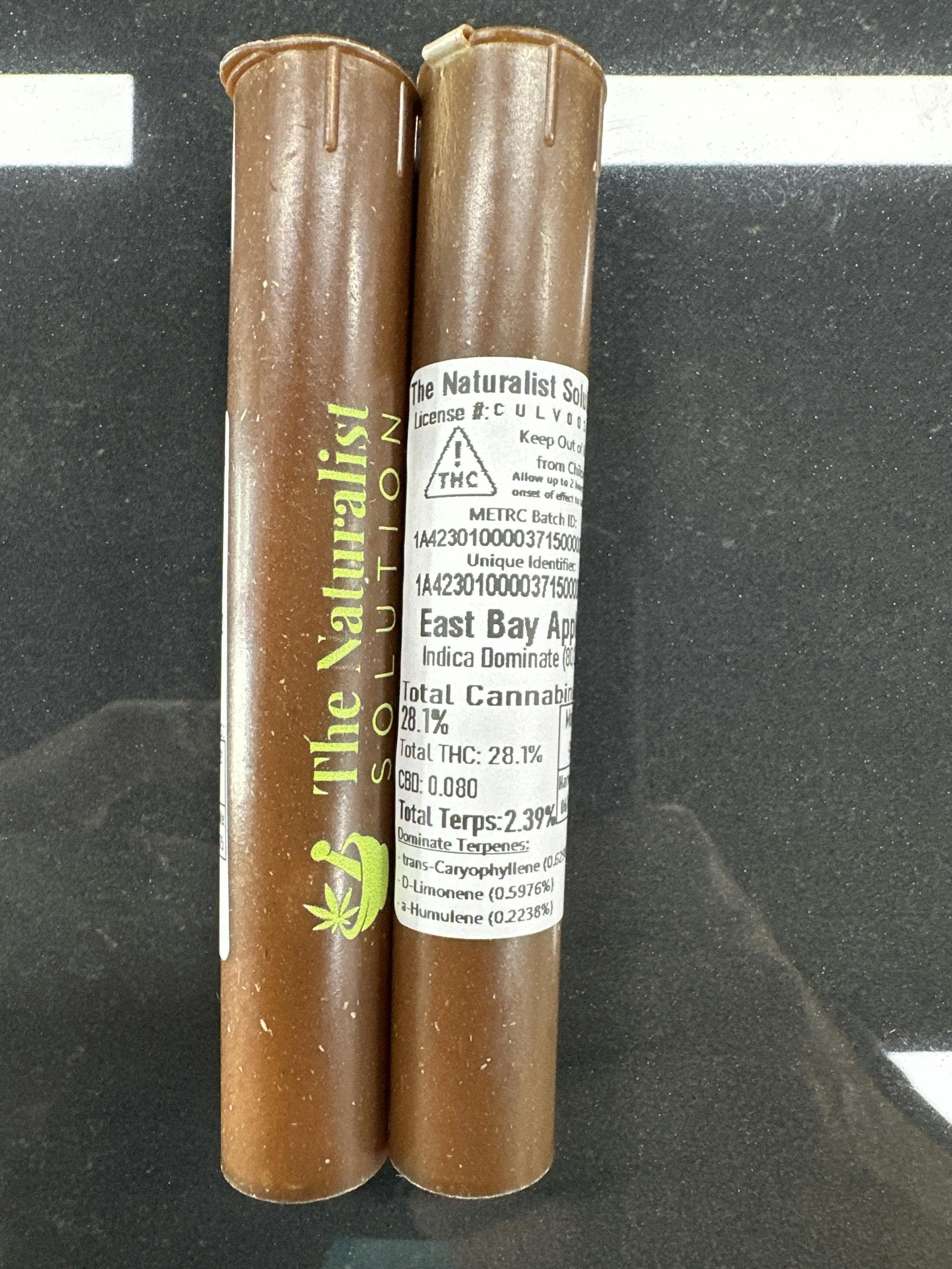 East Bay Apples 2pk 0.5g Pre-Rolls | Naturalist Solution