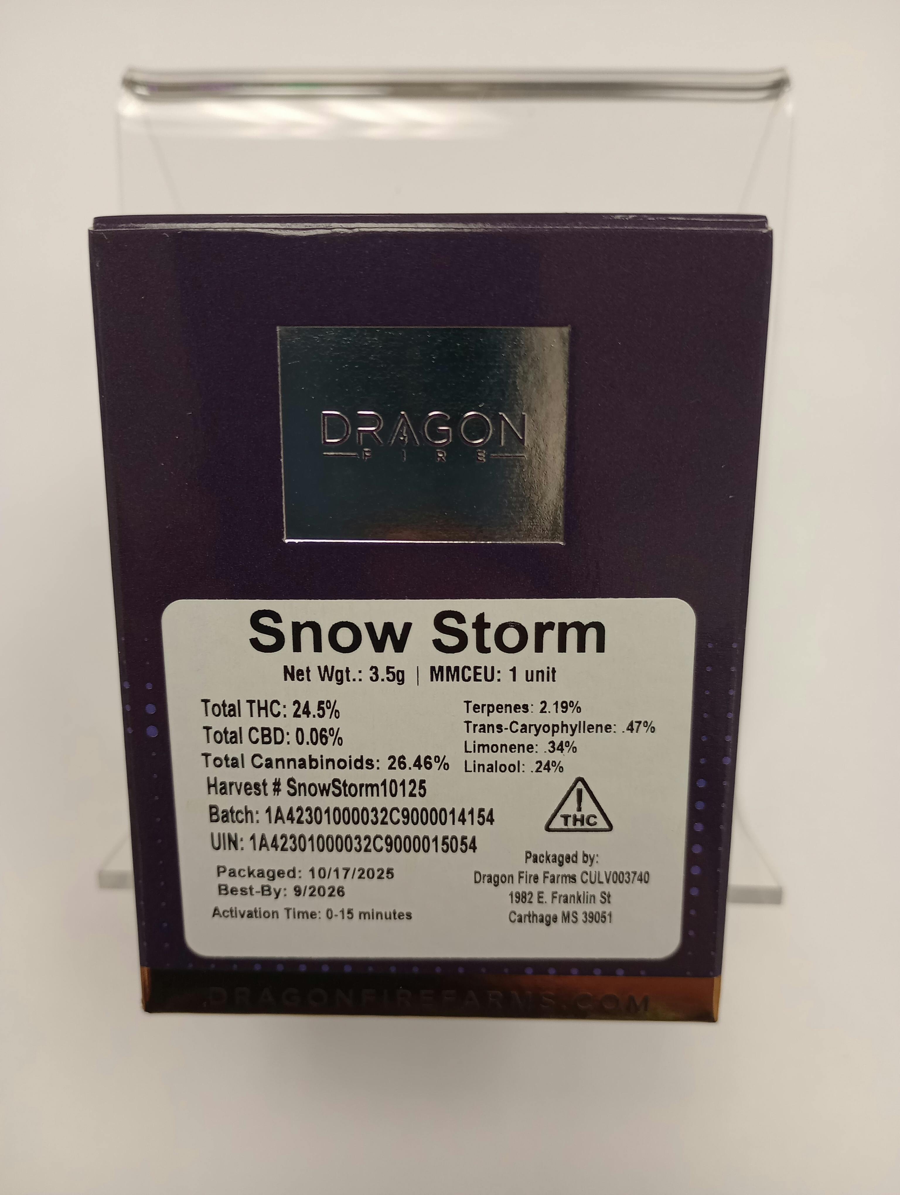 Snow Storm Dragon Fire