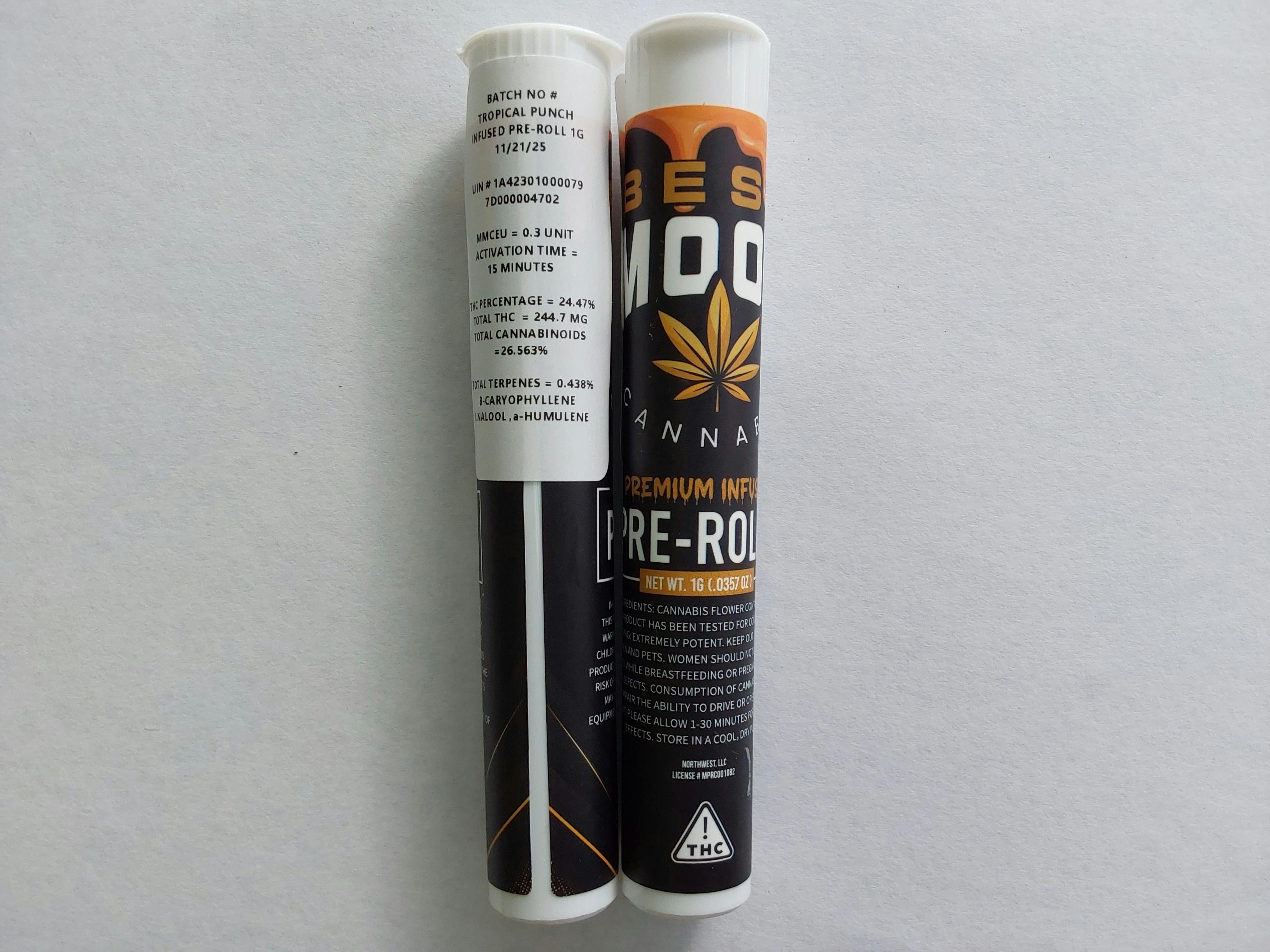 Tropical Punch | 1G Infused Pre-Roll | BEST MOOD at Diamond Leaf