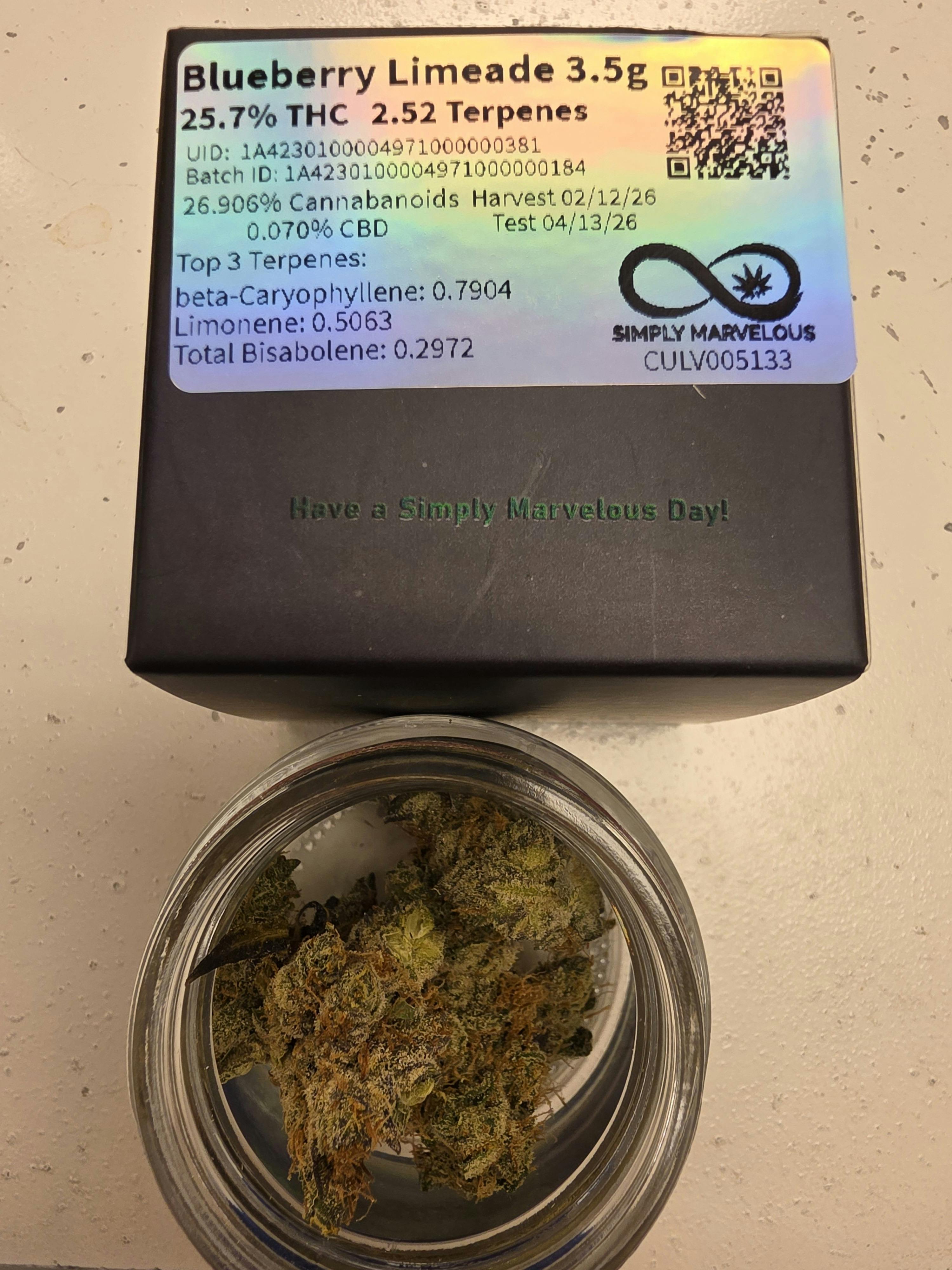 Blueberry Limeade F2 3.5g Flower | Simply