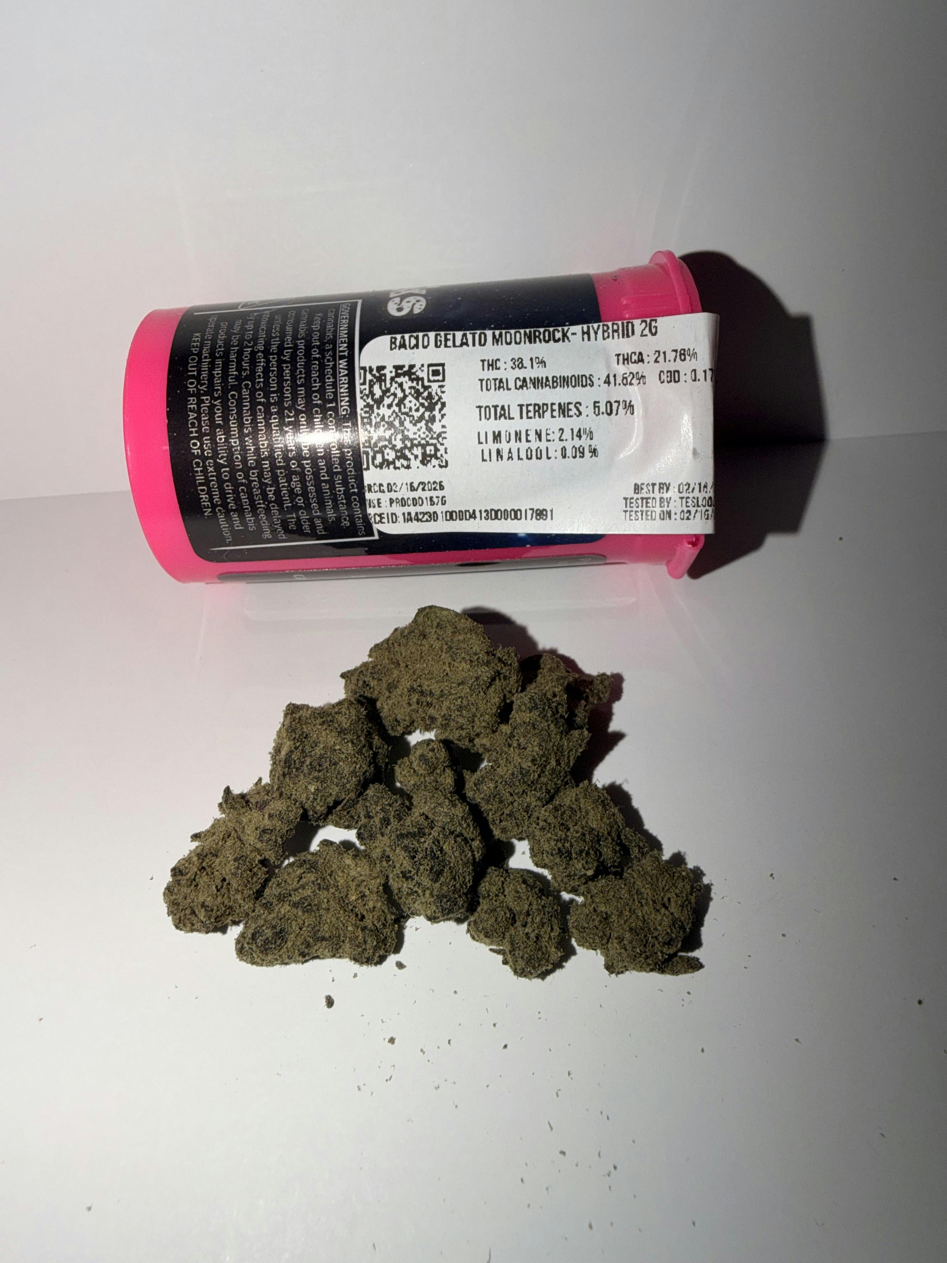 TWO GRAMS 2g Moonrocks | Bacio Gelato | Big River
