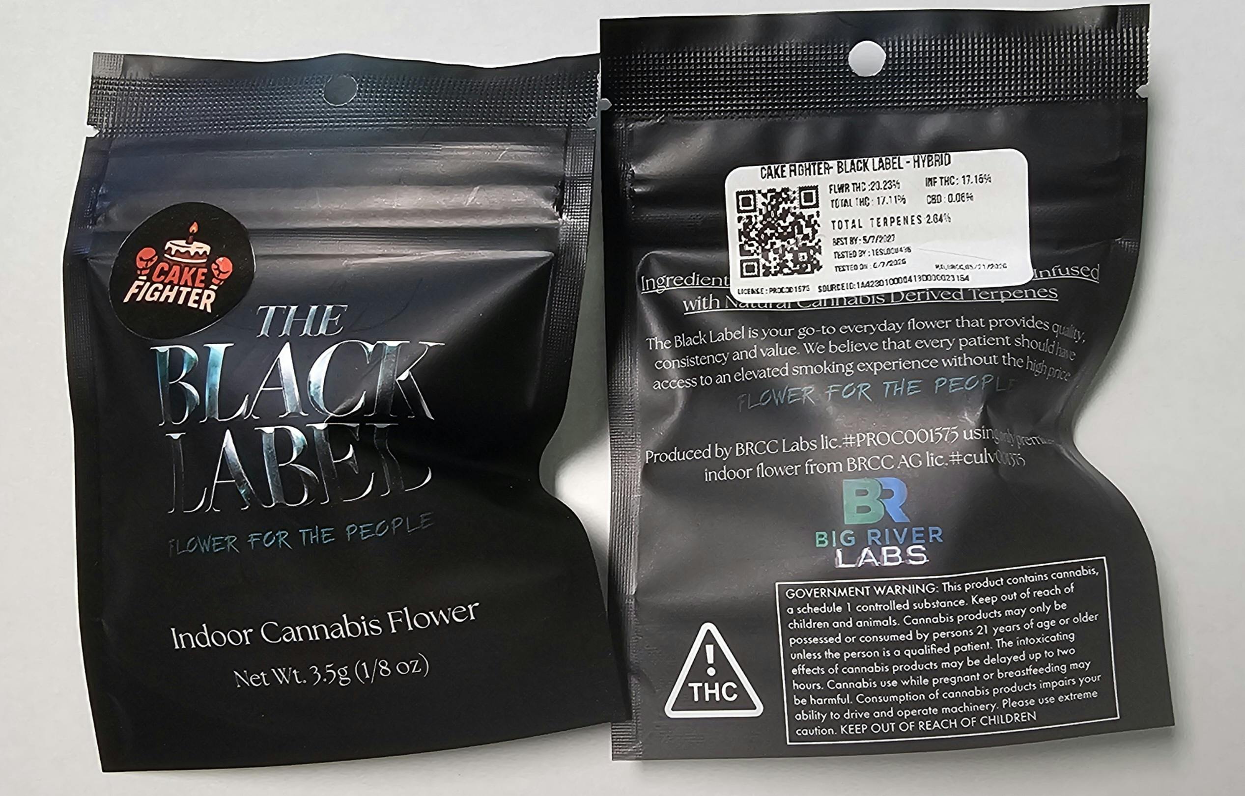 3.5g Flower | Cake Fighter | Black Label at Diamond Leaf