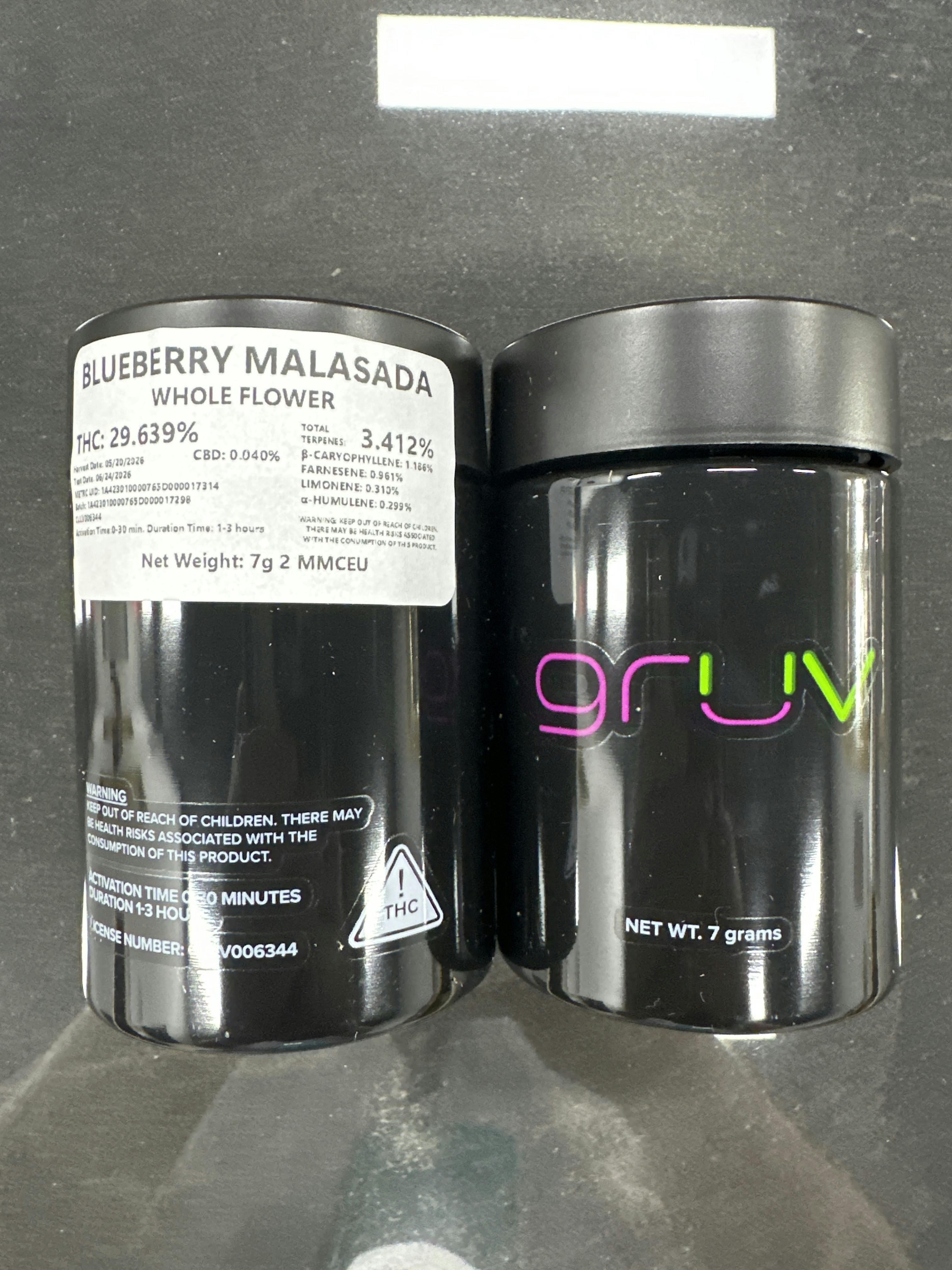 Seven gRAMS | Blueberry Malasada 29.64% / 3.4% | 7g Flower | GruV