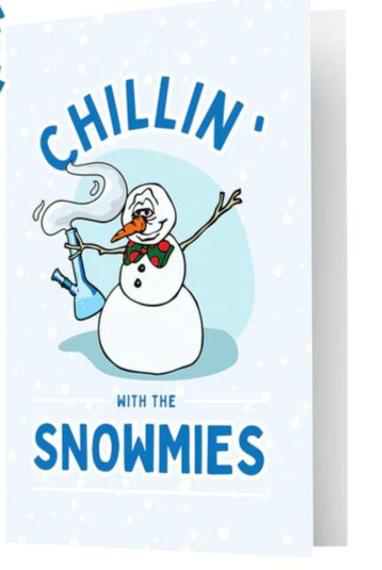 Canna Cards - Chillin' With My Snowmies