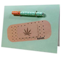 KUSHKARDS - GET WELL BANDAID - INCLUDES ONE HITTER