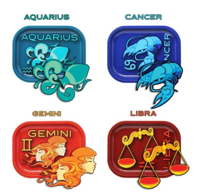 Glastrology - Horoscope Rolling Tray