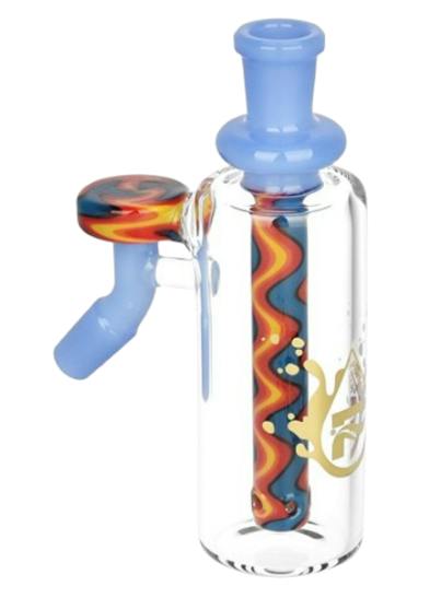 Pulsar Flowing Fantasy Wig Wag Ash Catcher - 14mm / 90D BLUE