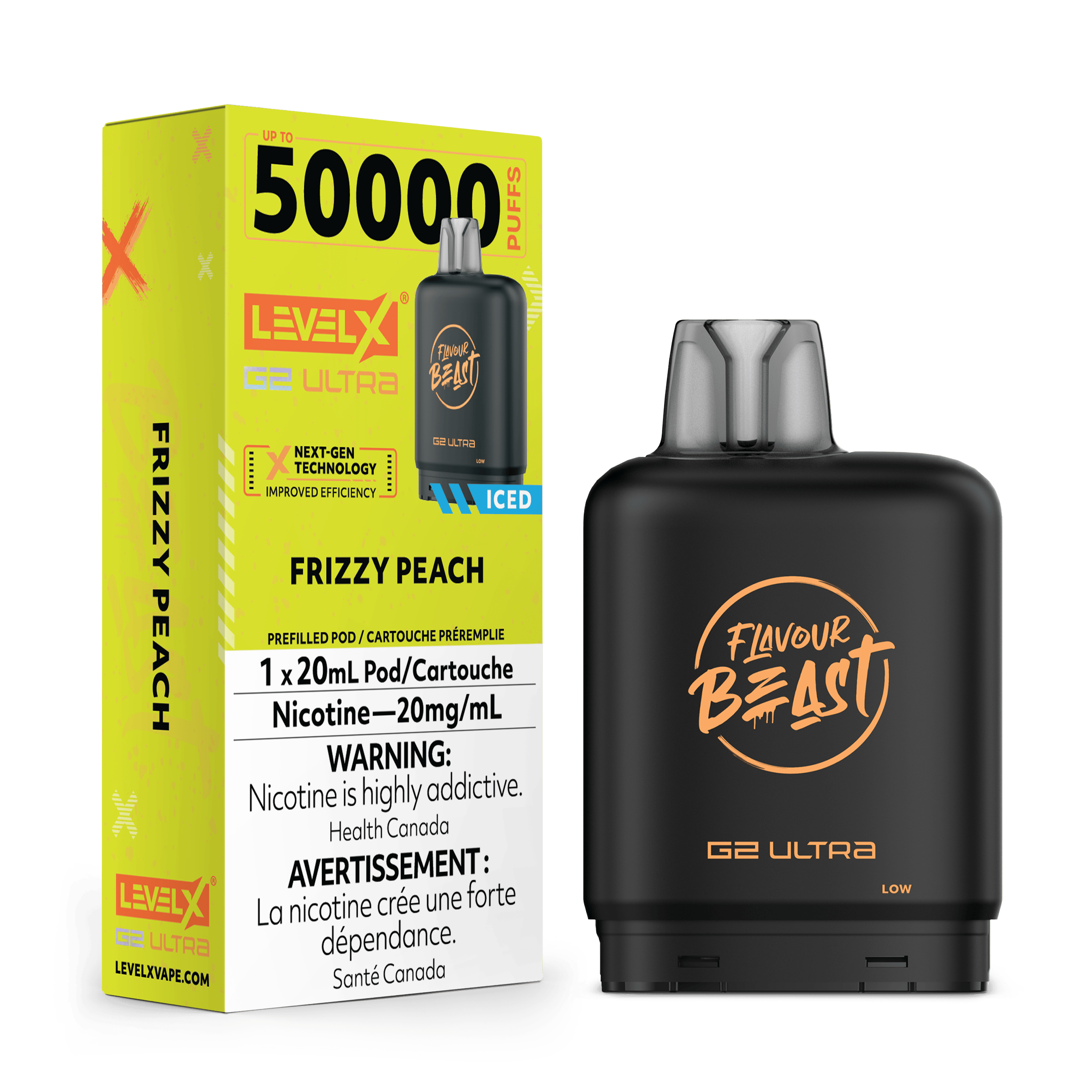 FLAVOUR BEAST (Level X) G2 Ultra Pod FRIZZY PEACH