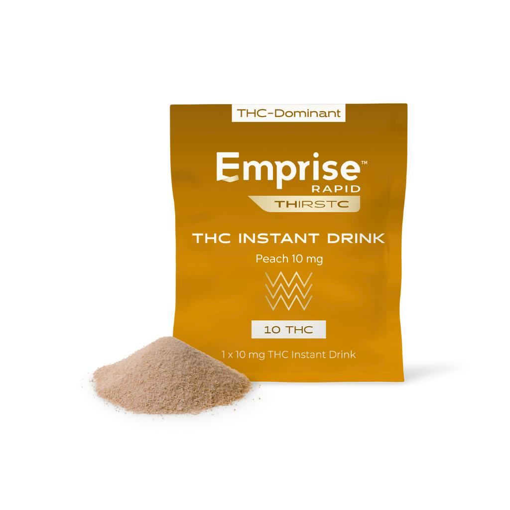 EMPRISE RAPID THIRSTC Peach 10MG THC Instant Drink 10mg