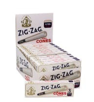 Zig Zag King Size WhitePre-rolled Cones -