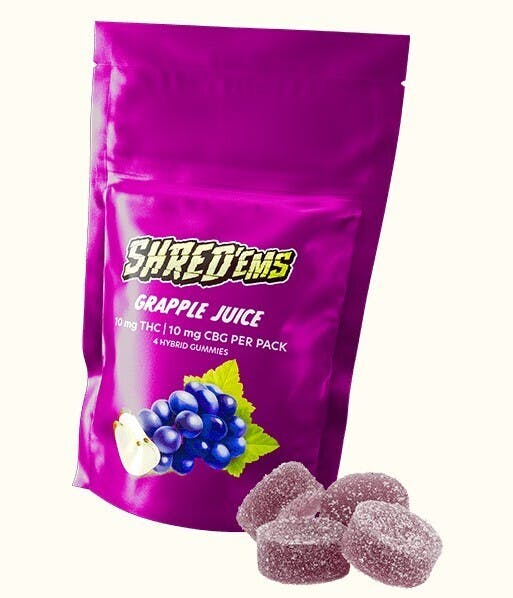 SHRED'EMS Grapple Juice THC:CBG 1:1 4x2.5mg