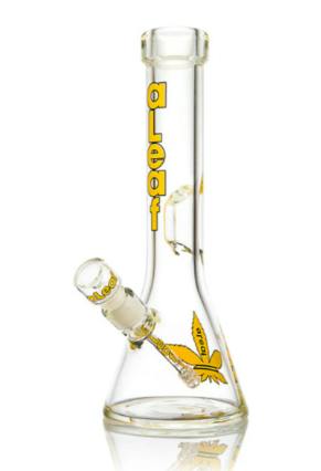 aLeaf 14" Spec Head 9mm Beaker with Ice Catch & Carrying Case Yellow