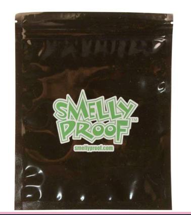 SMELLY PROOF - Storage Bags - Black Mini