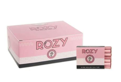 Rozy - Pink - Pre-Rolled Tips - 21-Pack - Display Box of 20
