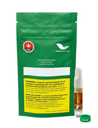 MEDIPHARM LABS CBG:CBD Advanced Vape 510 1G