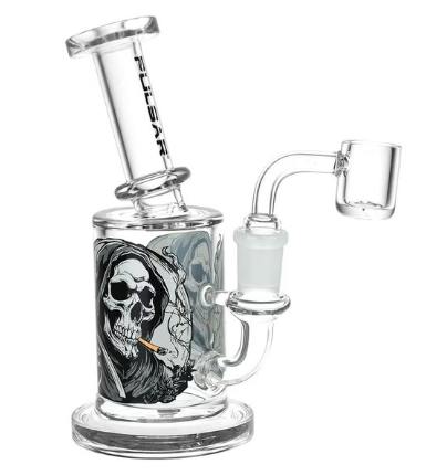 Pulsar Smoking With Intent to Reap Glass Dab Rig - 6.25" / 14mm