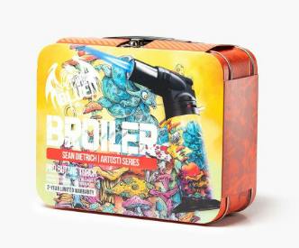 Special Blue Broiler Torch w/ Matching Tin Carrying Case Artist Series v1