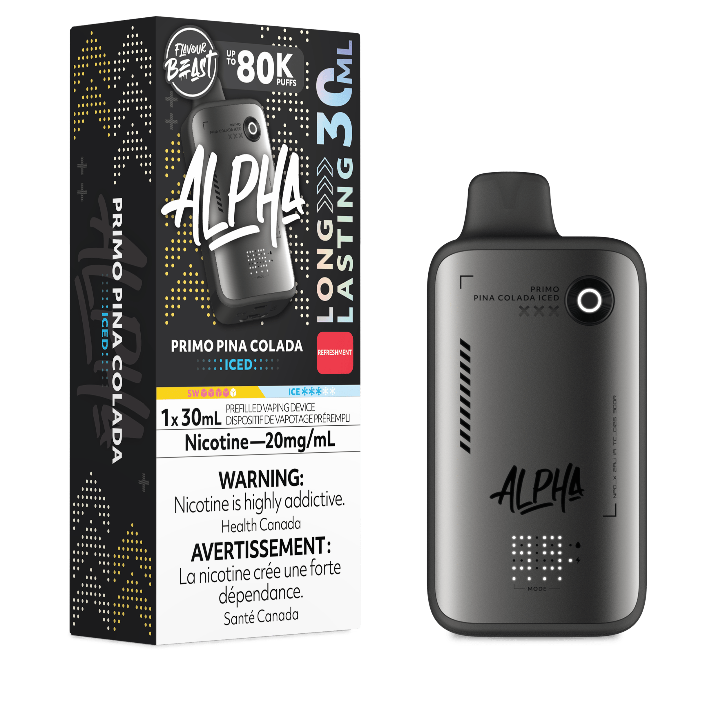 FLAVOUR BEAST Alpha 30ml Disposable PRIMO PINA COLADA ICED