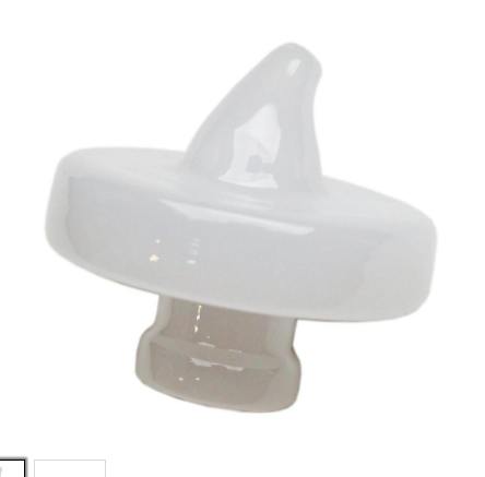 CANNACCESSORIES - Glass UFO Carb Cap - WHITE