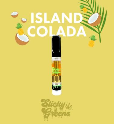 STICKY GREENS Island Colada Liquid Diamond 510 Cart 1g