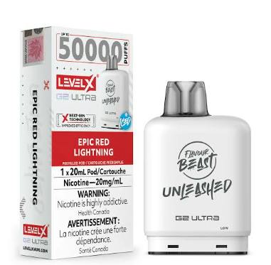 FLAVOUR BEAST (Level X) G2 Ultra Pod EPIC RED LIGHTNING ICED