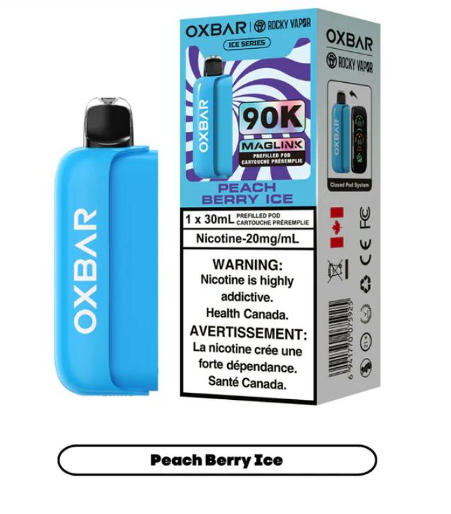 OXBAR Maglink Pod 90k Puff Ice Series Peach Berry Ice