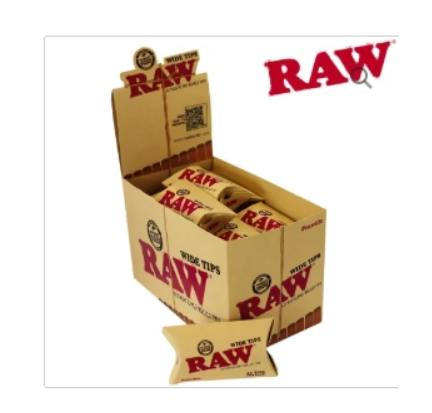 RAW - Wide Pre-Rolled Tips