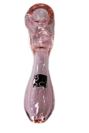Glass Pipe BoroSci 4" Mini Sherlock PINK