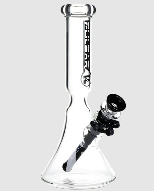 Pulsar Flared Beaker Glass Water Pipe w/ Ice Restriction - 9.75" / 14mm F