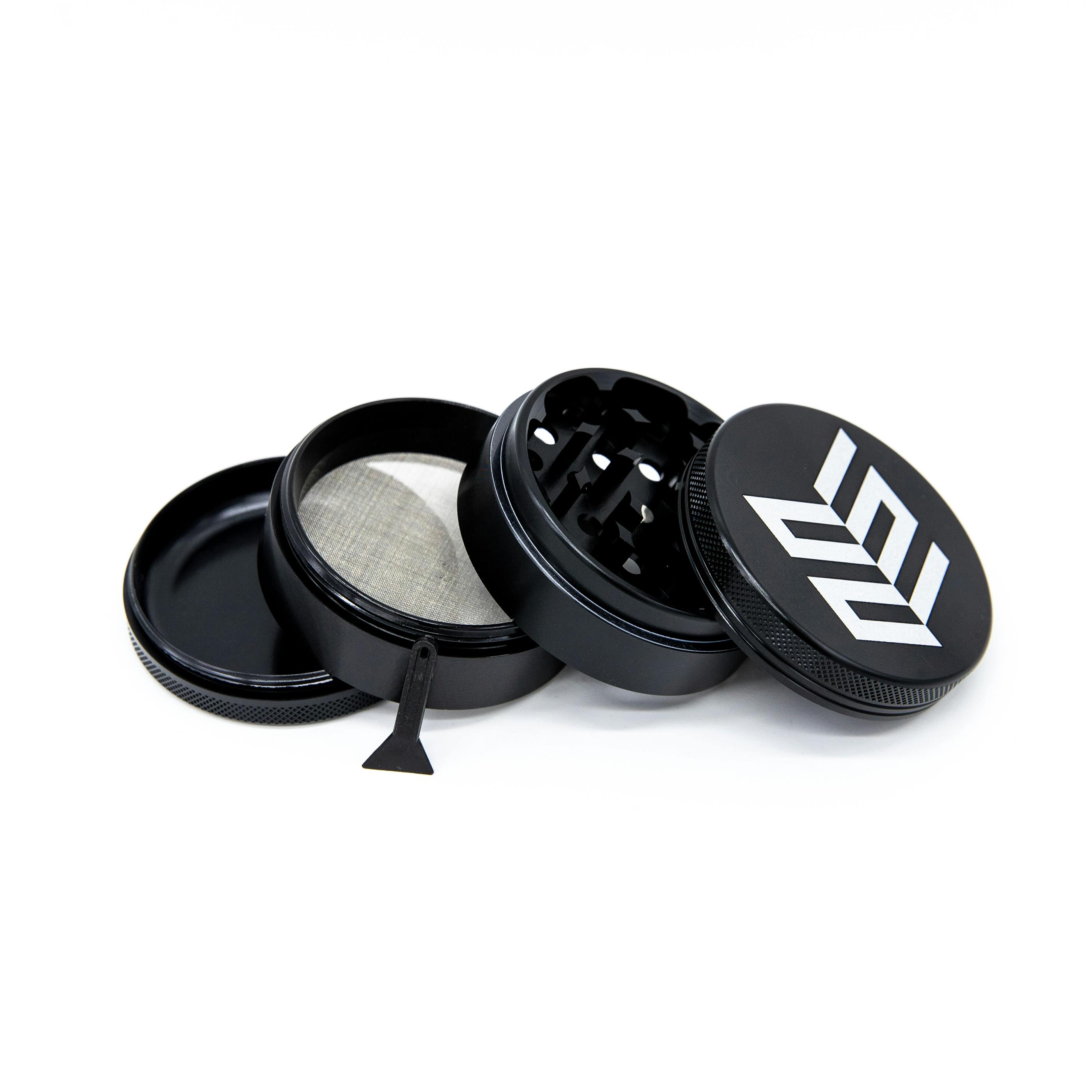Black 63mm Aluminum Grinder 4 Piece