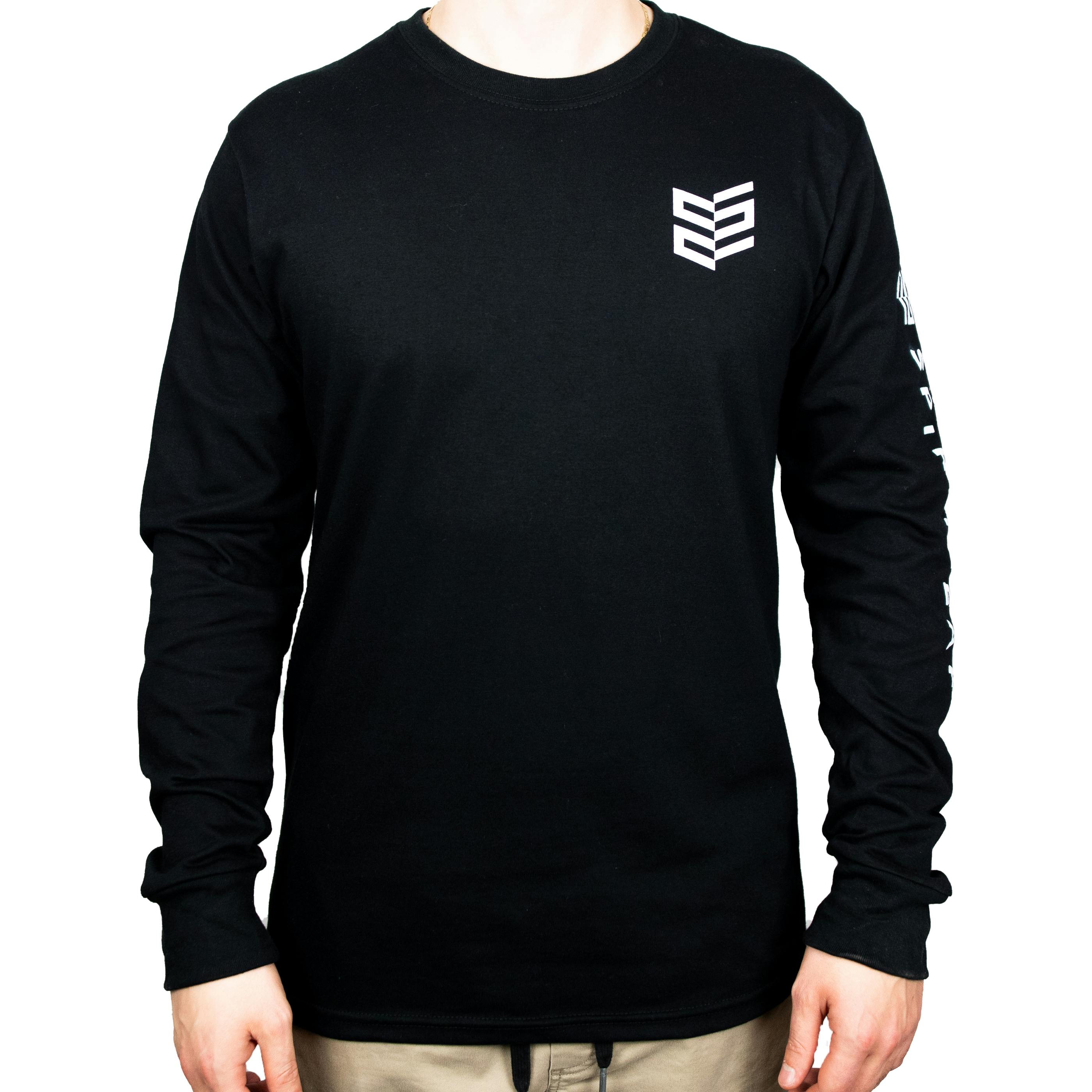 Fine Jersey Black Long Sleeve T - Small