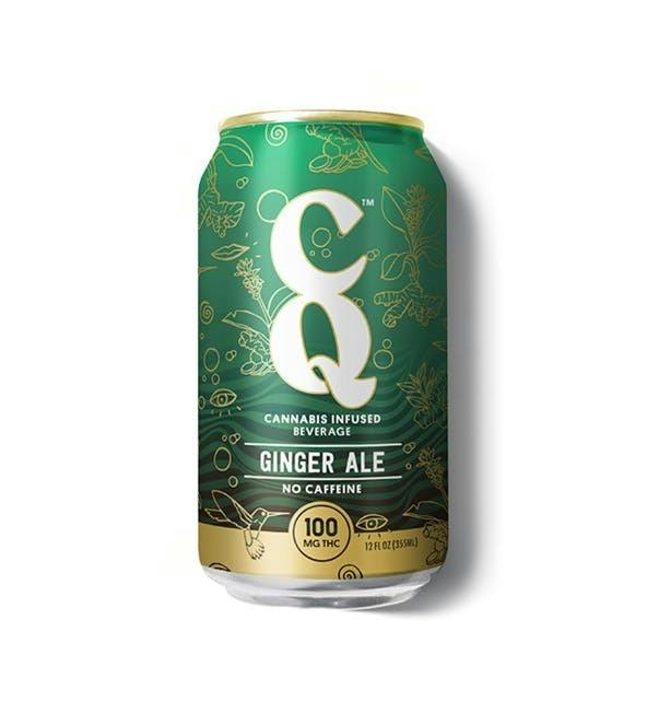 CQ/Cannabis Quencher Ginger Ale 12 Oz Drink 100mg at Revolution Dispensary - Normal