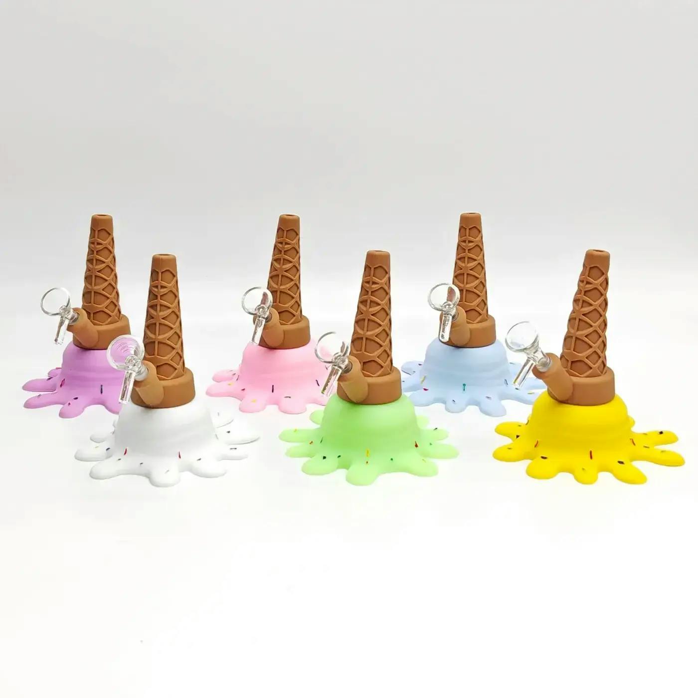5.2" Ice Cream Silicone Water Pipe