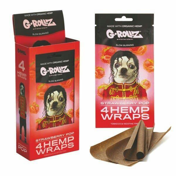 G-Rollz 4x Strawberry Flavored Hemp Wraps