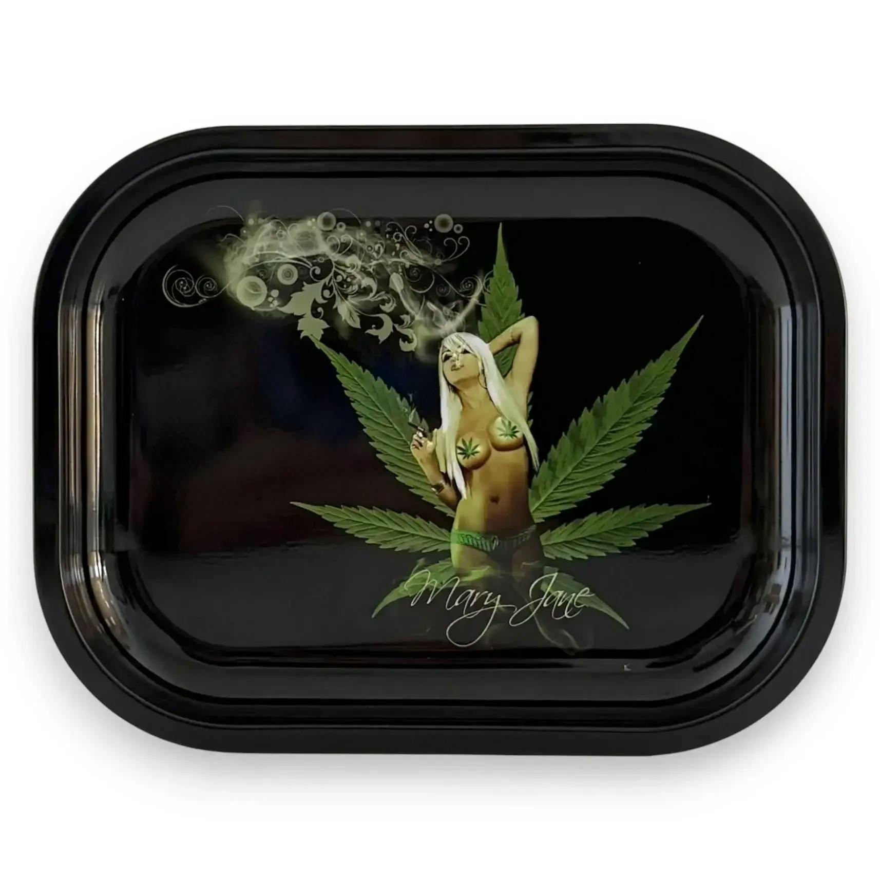 RollNation Small Metal Rolling Trays - Lady