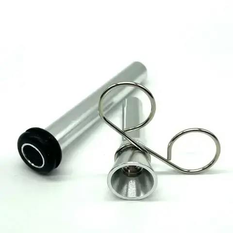 Metal Bowl Slide 3" with Pinch and Rubber Grommet