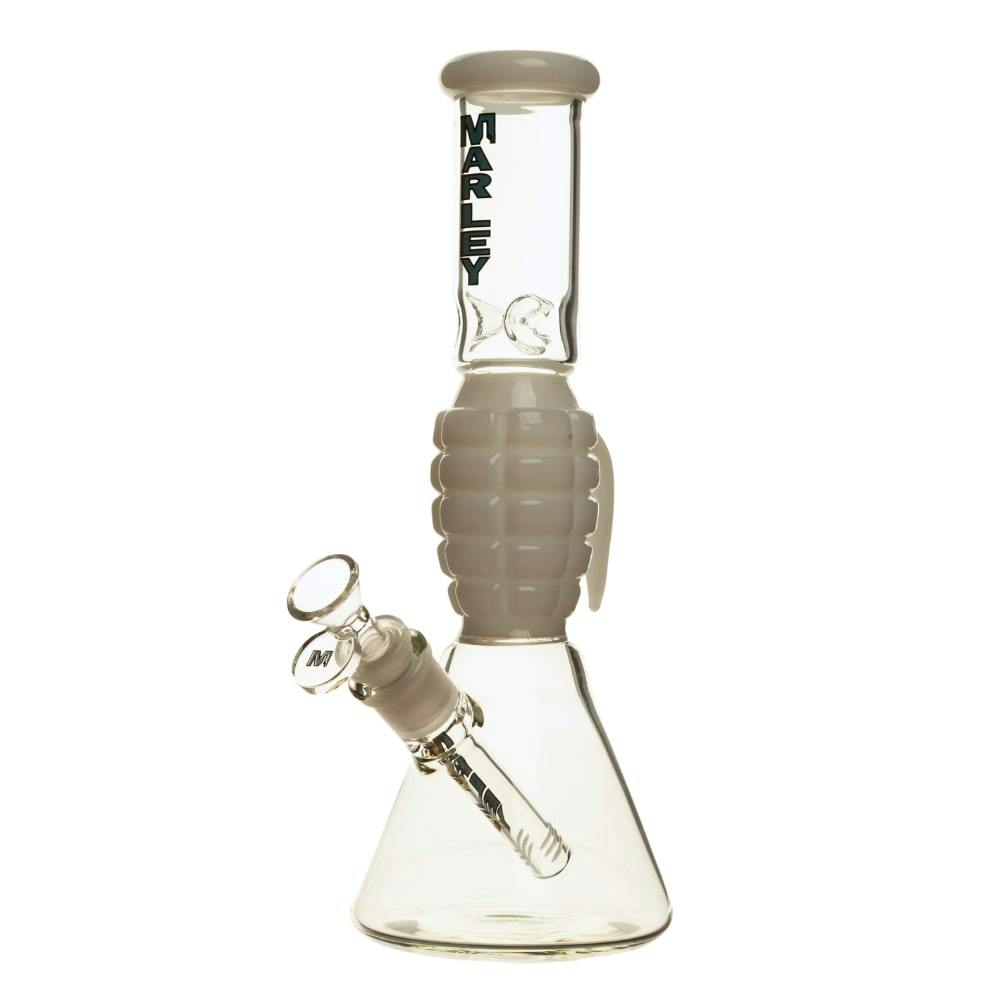 12" Marley Grenade Core Bong White
