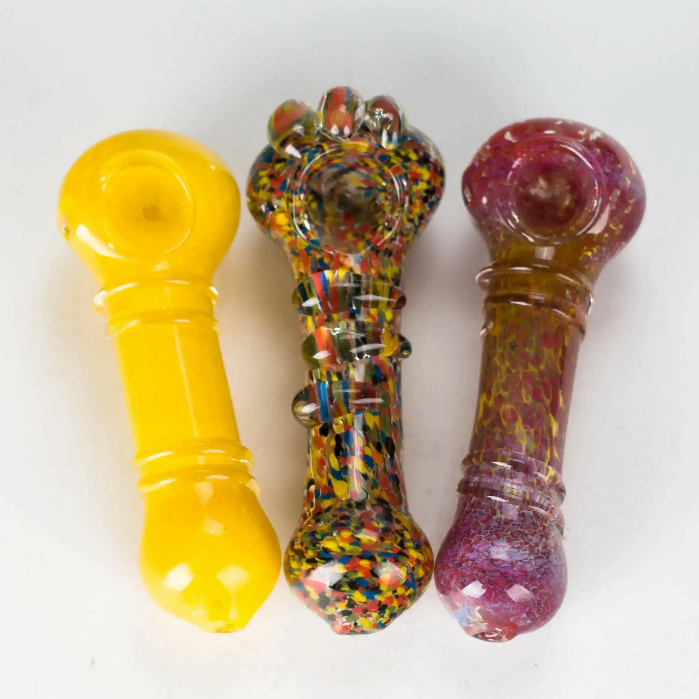 6" Heavy Fancy Glass Handpipe