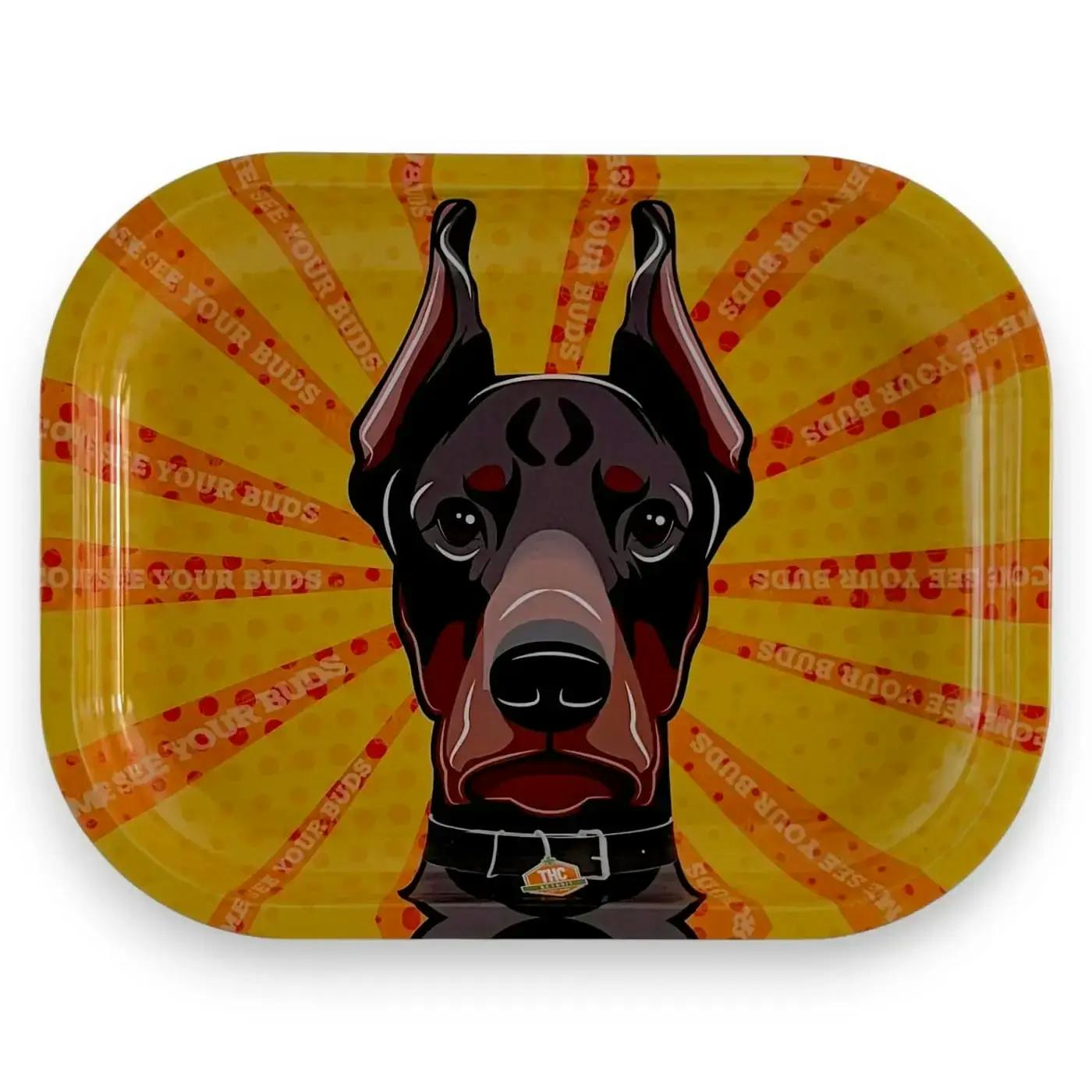 Small Cartoon Metal Rolling Trays - Dog