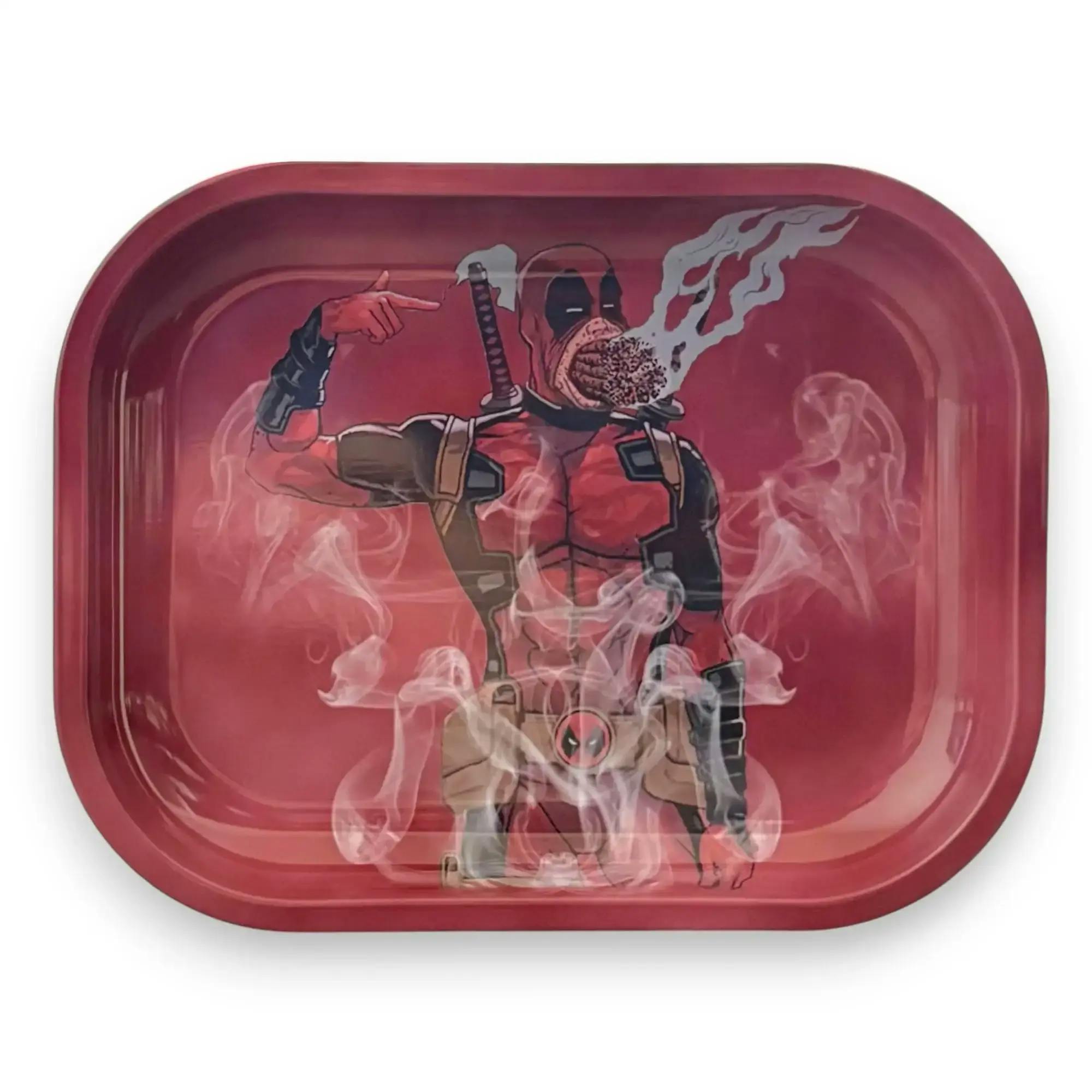 Small Cartoon Metal Rolling Trays - Deadpool