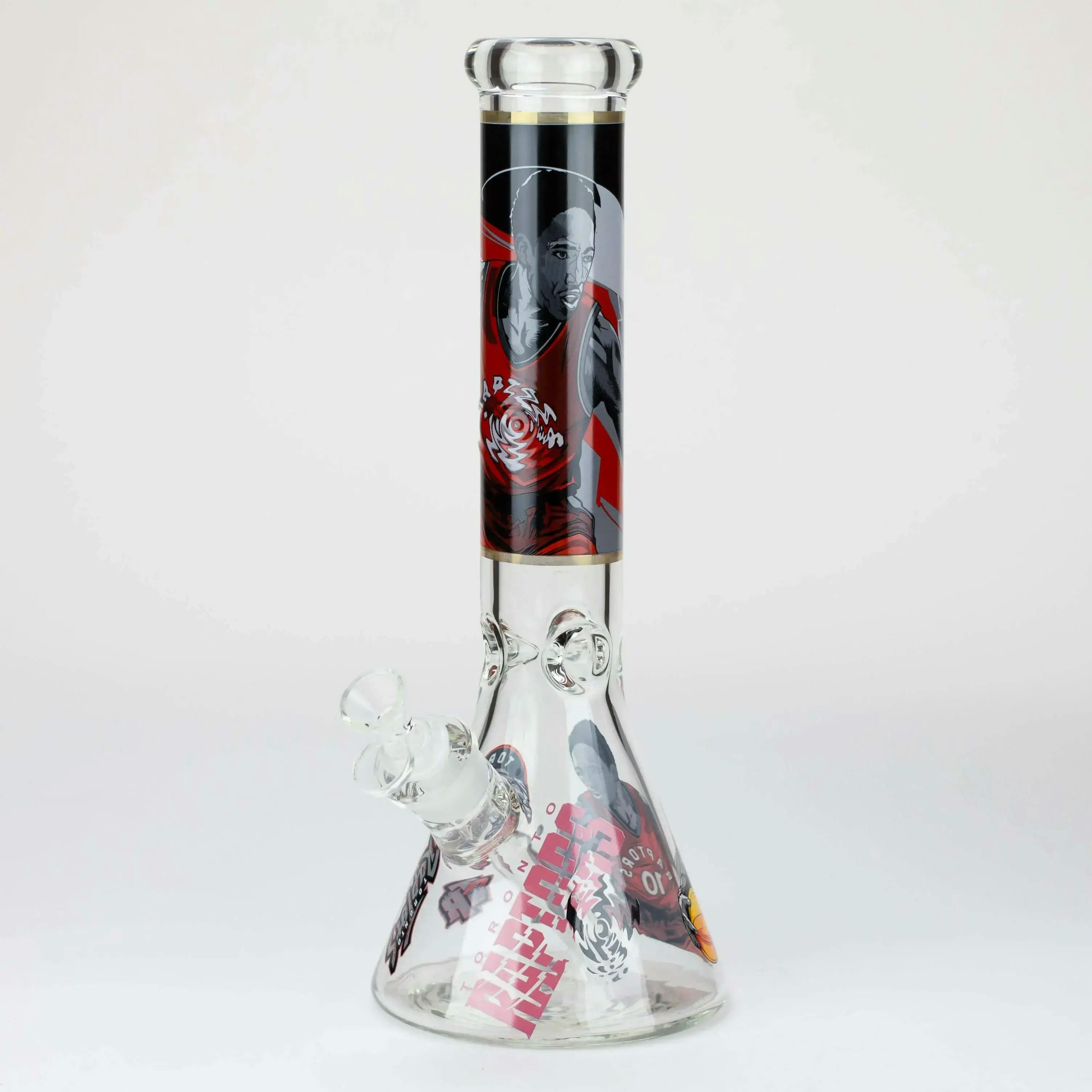 14" TO Champions 7mm glass water bong - Red