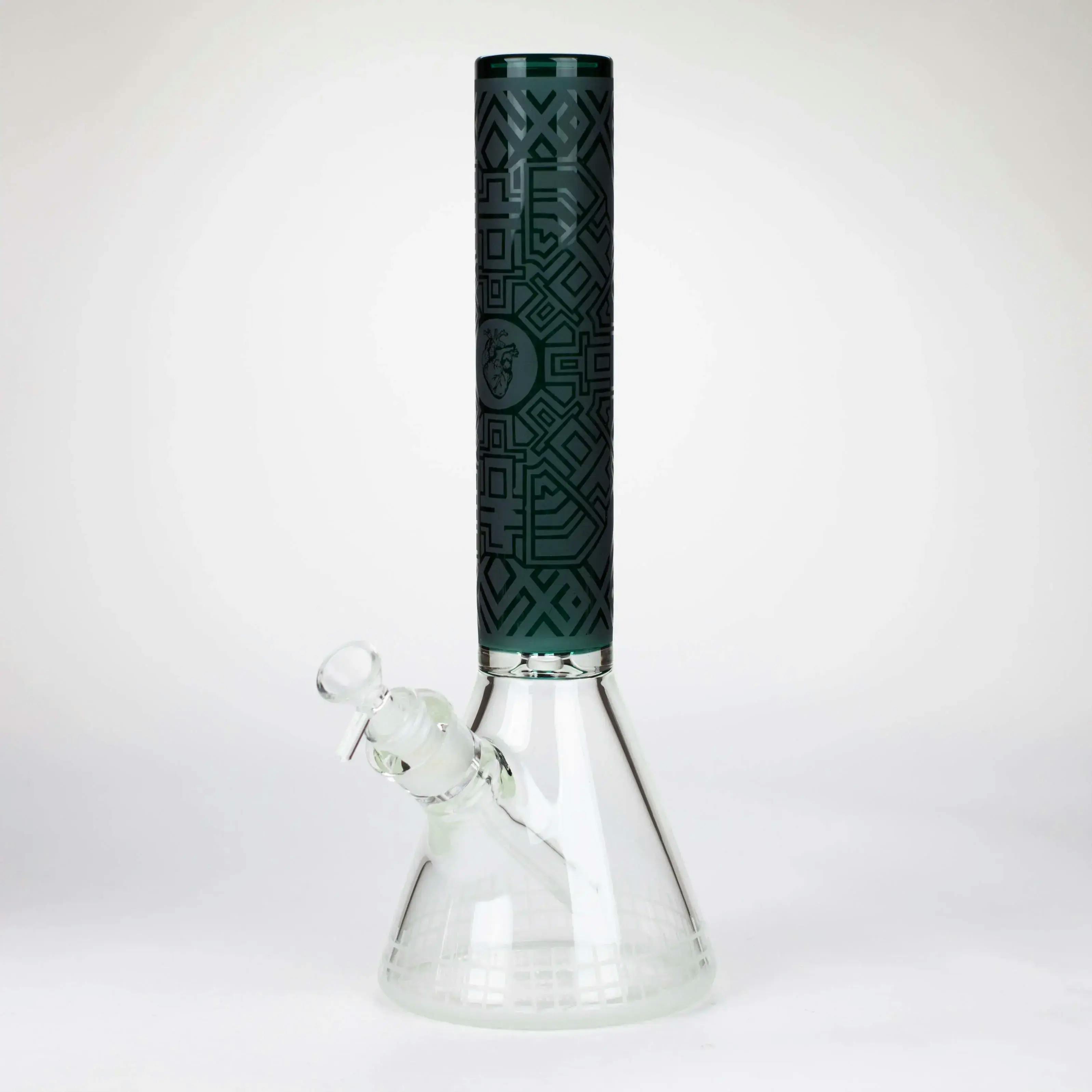 14" Beaker Base Glass Bong - Teal