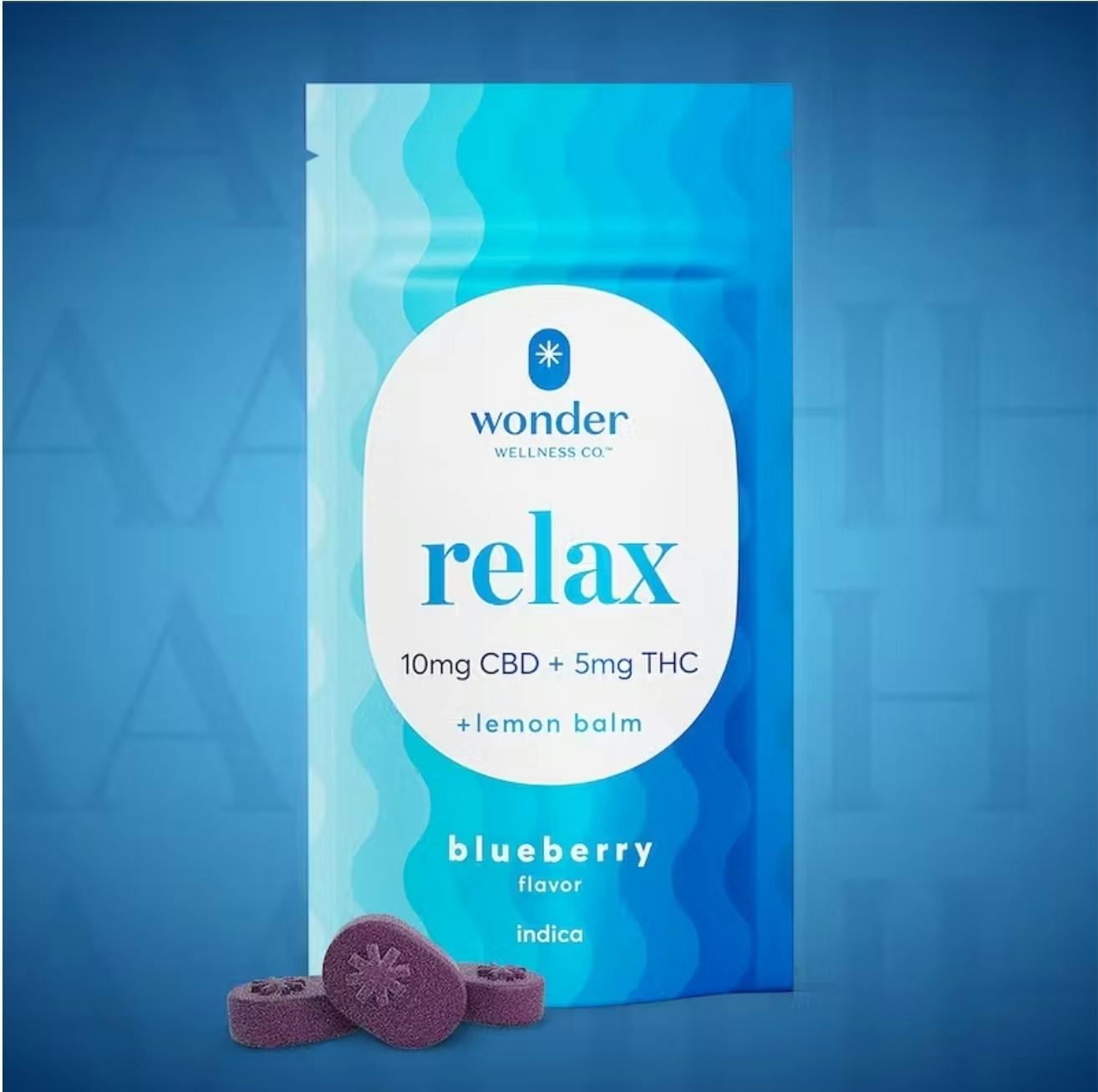 Relax | Blueberry 2:1 CBD:THC Gummies | 100mg | 20ct | 5mg/ea