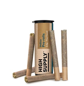 HIGH SUPPLY - LA KUSH CAKE PRE-ROLLS (5PK) (2.5G) (I) - 2.5 g
