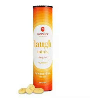 Laugh Minis | Tangerine Mints | 100mg | 40ct | 2.5mg/ea
