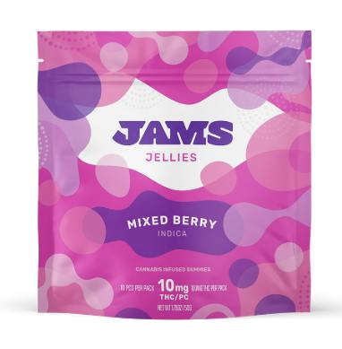 JAMS JELLIES - MIXED BERRY GUMMIES (2PK) (100MG) (I) - 100 mg
