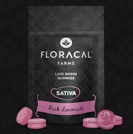 Pink Lemonade | Sativa Live Rosin Gummies 100mg [10pk]