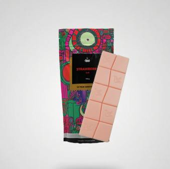 NATURES GRACE - STRAWBERRY WHITE CHOCOLATE BAR (100MG) (H)