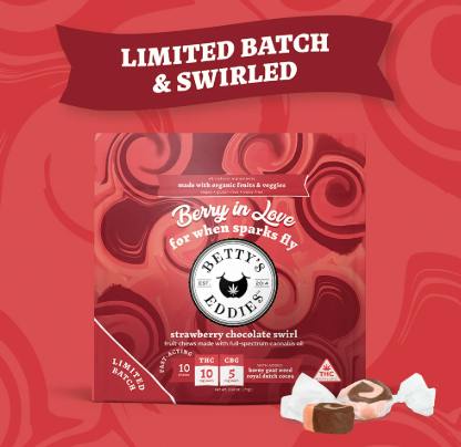 BETT'YS EDDIES - STRAWBERRY CHOCOLATE SWIRL (1PC) (50MG) (H) - 50 mg