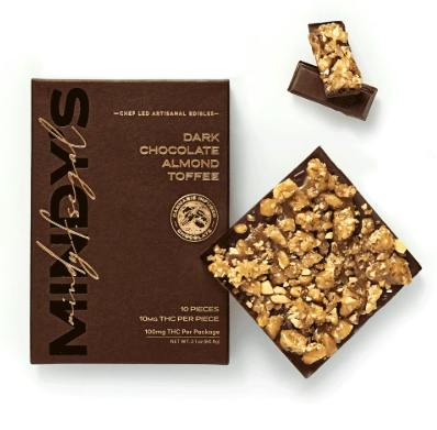 Dark Chocolate Almond Toffee | 100mg | 10ct | 10mg/ea
